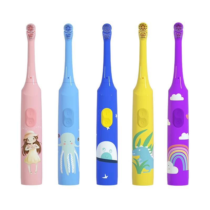 High Quality Smart Waterproof Cartoon Rotating Electric Tooth Brush Kids Electric Toothbrush For Children