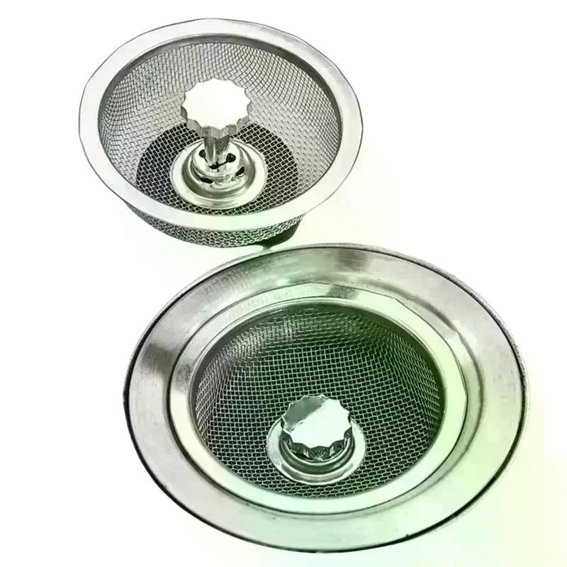 Kitchen Sink Stainless Steel Filter Sewer Mesh Strainers Disposable Sink Filter Mesh Bags Bathroom Floor Drain Hair Waste Filter