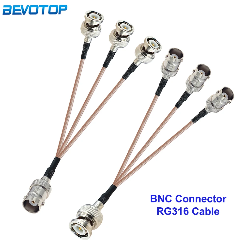 

1Pcs RG-316 BNC Splitter Cable BNC to 3*BNC Male/Female Connector 50Ohm Extension Cable RF Coaxial Jumper Pigtail 15CM-50CM
