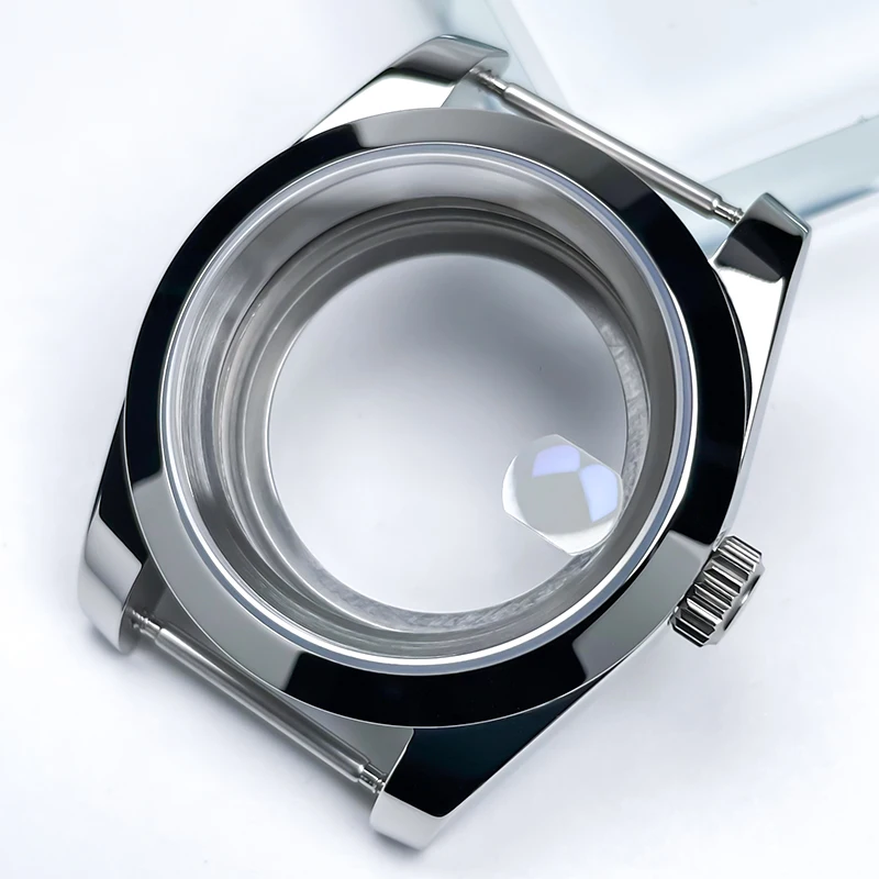 39mm NH35 Gehäuse DJ Lünette Edelstahl Präsident Armband Saphirglas für Seik Mod Teile Fit NH35 NH36 Uhrwerk Uhrengehäuse – Detail 5