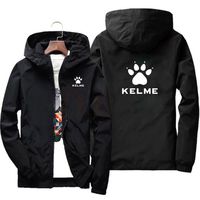 2024 New Spring and Autumn Men's KELME brand Outdoor Camping Men's Zipper Hoodie waterproof Men's Sports Sunscreen Large Jacket