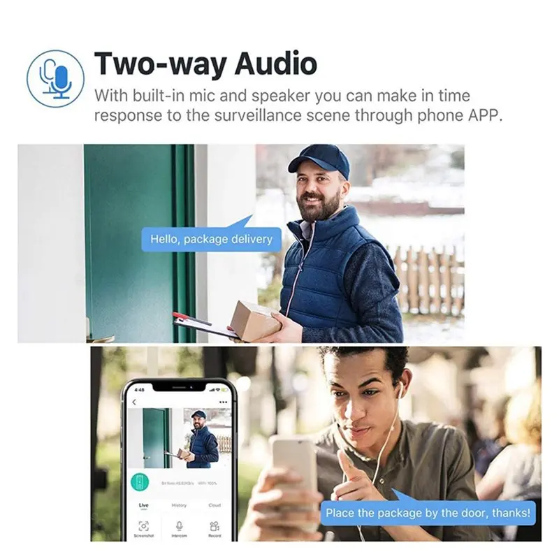 A93P مقاوم للماء استشعار الحركة جرس الباب المحمول في الوقت الحقيقي التحكم الجرس لتطبيق TUYA الذكي #3