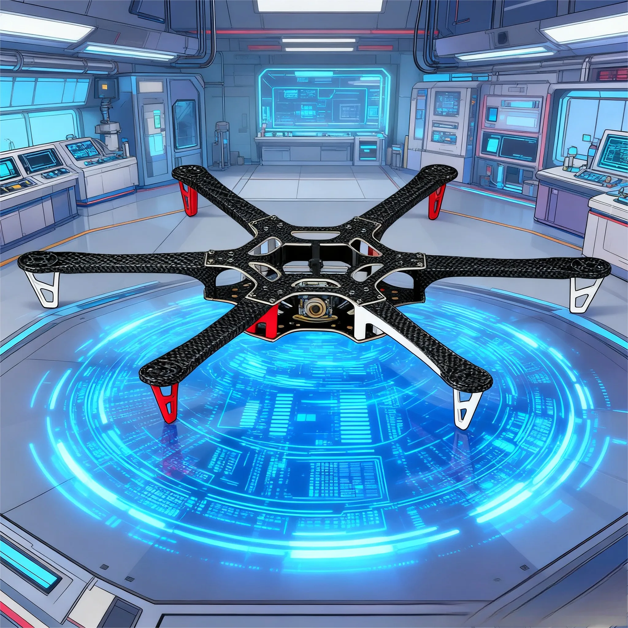 طقم إطارات سداسي من الألياف 550 PIXHAWK2.4.8 التحكم في الطيران من الكربون Ardupilot 100MW راديو القياس عن بعد كوادكوبتر BLHELI 30A 2212 محرك ESC