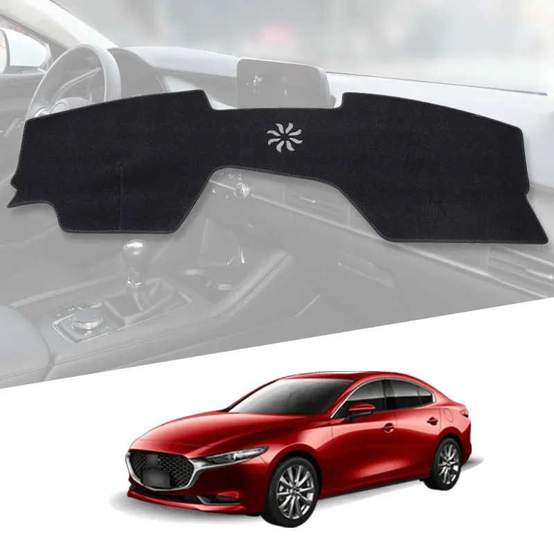 

for Mazda 3 2019 - 2024 Dashboard Pad Cover Mazda3 Anti-Slip Dash Mat Dashmat Sunshade Protective Carpet