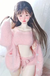 BJD Doll Clothes Sets Girls Elegant White Blue 1/3 SD16 1/4 MSD Beautiful Cute Soft Sweater Short Coats Gifts Doll Accessories