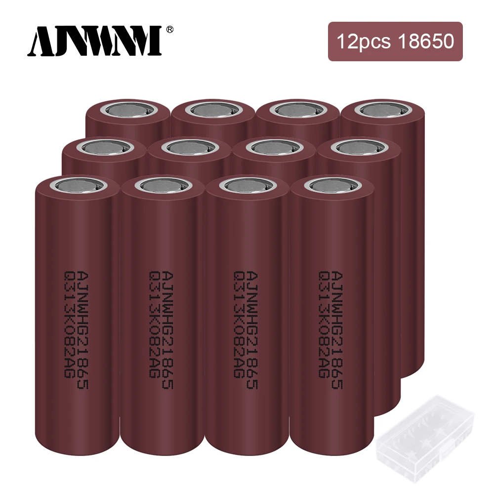 

100% AJNWNM New Original HG2 18650 3000mAh battery 18650HG2 3.6V discharge 20A dedicated For hg2 Power Rechargeable battery