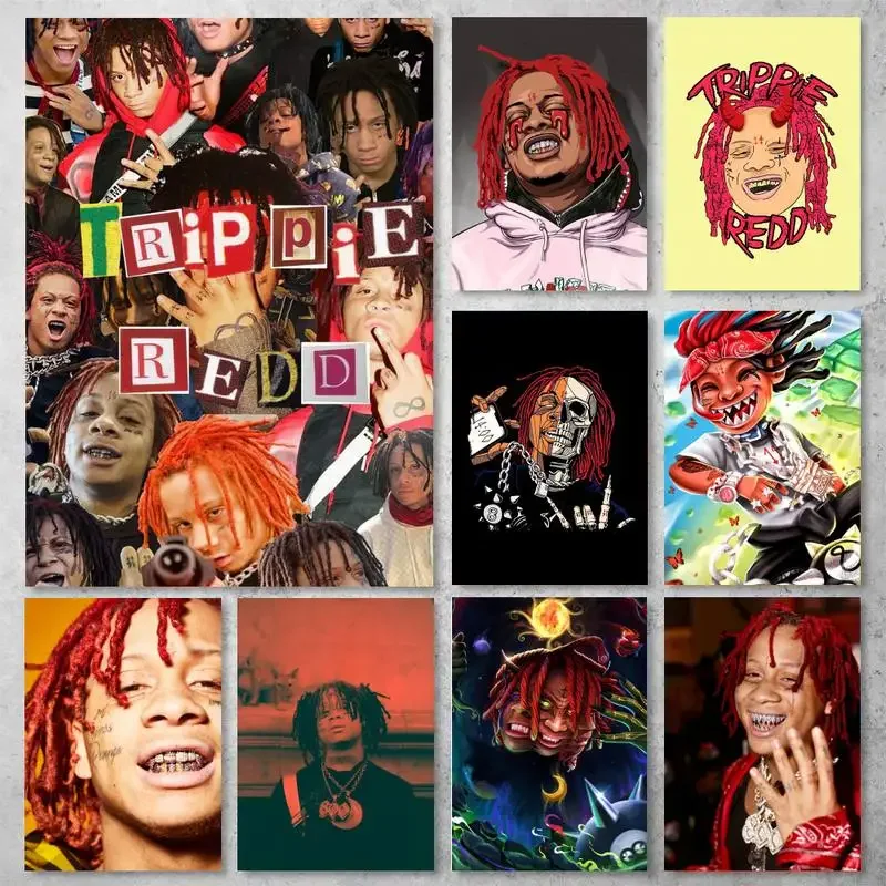 

trippie Rapper Singer redd POSTER Poster Prints Wall Pictures Living Room Home Decoration Small