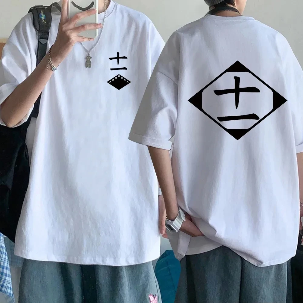 NEW Hot Sale Anime Cotton T-Shirt Bleach Cosplay Shirt Zaraki Kenpachi Men Women O-Neck Short Sleeve Tee Fashion Tshirt for Fans