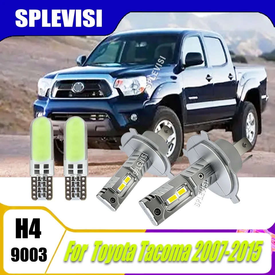 H4 9003 LED Headlamps Car High Low Beam Lamps Auto Fanless Lights 12v For Toyota Tacoma 2007 2008 2009 2010 2011 2012 2013-2015