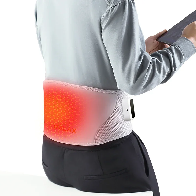 heated waist belt lumbar back support thermal therapy 5v USB heating waist support for back pain