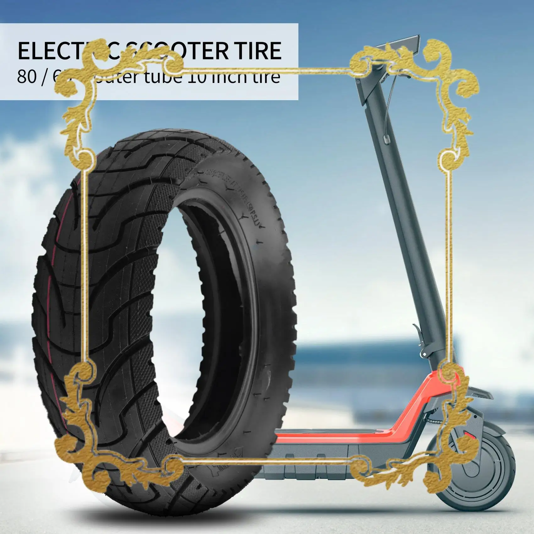 

1Pcs 80/65-6 Tyre 10X3.0-6 Tyre For Electric Scooter Speedual Grace 10 Zero 10X 10 X 3.0