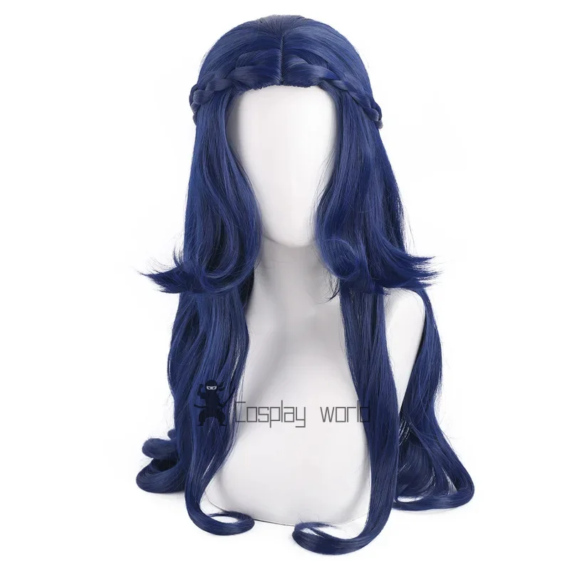 Identity V Cosplay Psychologist Wigs Cosplay Heat Resistant Synthetic Hair Dark Blue Ada Mesmer Cosplay Wig + Free Wig Cap view 5