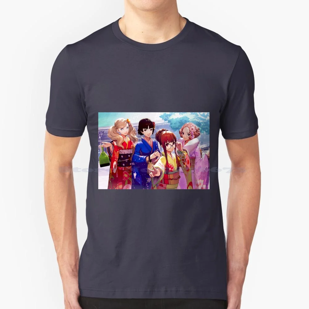 Ann , Makoto , Futaba , Haru-Persona 5 T Shirt 100% Cotton Tee Futaba Sakura Makoto Niijima Haru Okumura Jrpg Beautiful Phantom