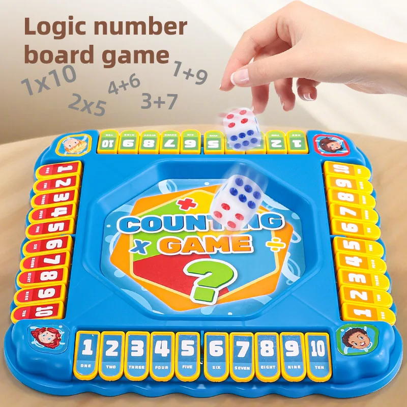 KNYYSECQ Digital Flip Card Multiplayer Battle Desktop Game Parent Child Interaction Children's Puzzle Enlightenment Small Toy