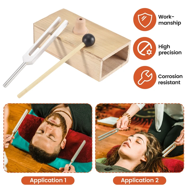 tuning fork 432 Hz Tuning Fork with Resonance Box,For Sound Healing,Tuning Fork Resonance Teaching, Hearing Tests, Meditation