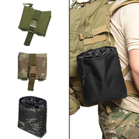 MOLLE Folding Recovery Bags Tactical Dump Pouches Adjustable Belt Waist Bag 600D Nylon EDC Pouch Gear Hunting Accessories