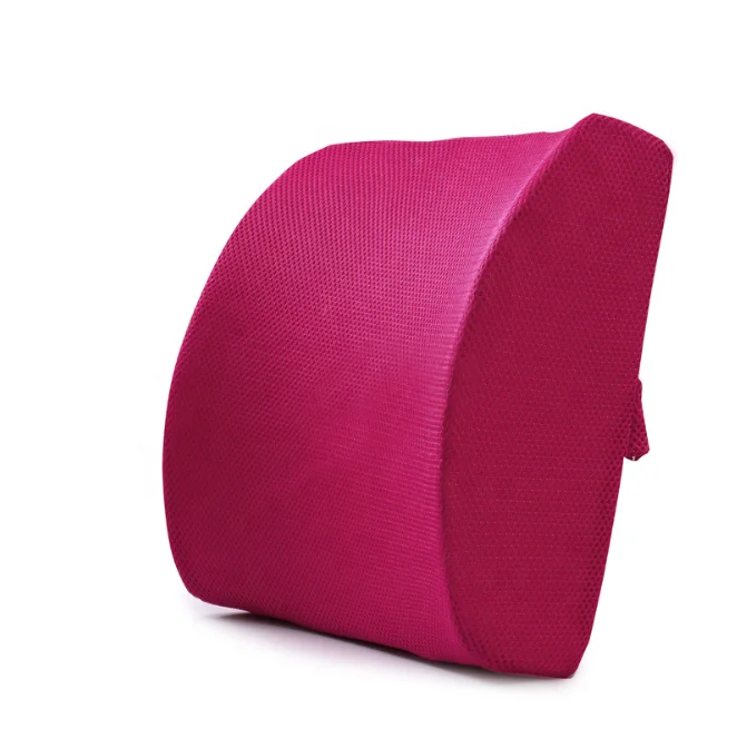 Luxury Square Memory Foam Back Cushion Lower Back Pain Relief for Office Car Airplane Bleacher With Removable Soft Mesh Cover