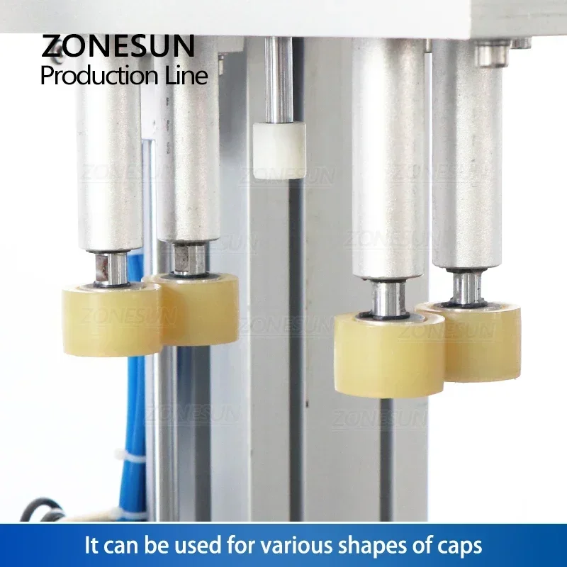 ZONESUN ZS-FAL180X4 Auto Bottles Liquid Filling Capping Labeling Machine Production Line with Bottle Unscrambler Magnetic Pump