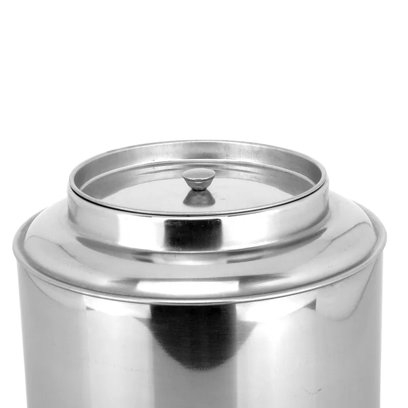 [علبة من الفولاذ المقاوم للصدأ مختومة] علبة شاي من الفولاذ المقاوم للصدأ، علبة شاي سميكة، صندوق تخزين الشاي، علبة تخزين، كاليفورنيا مختومة