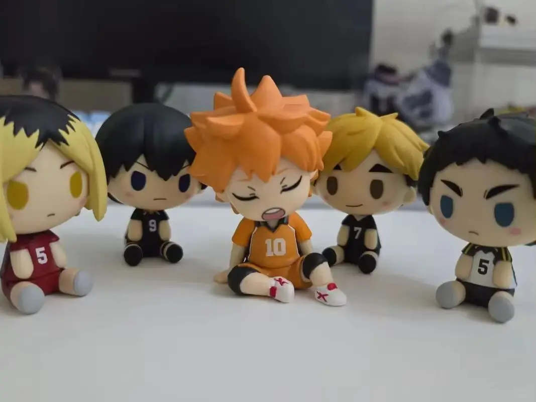 

New In Stock Anime Figure Volleyball Youth Shoulder To Shoulder Sleep Blind Box Handmade Action Figure Room Decoration Gifts