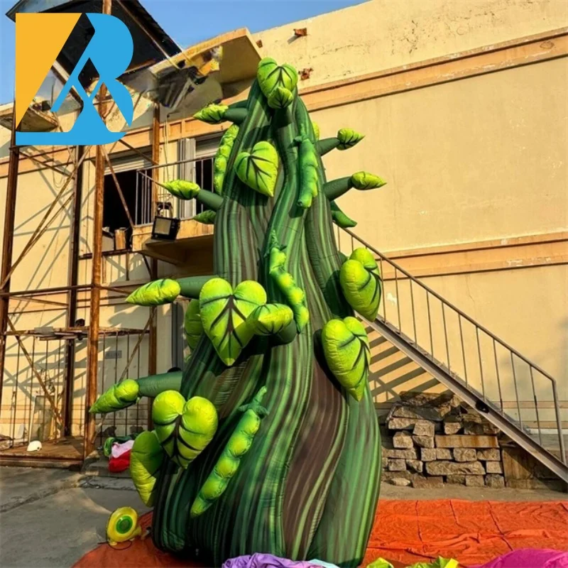 Customized Party Decorative Big Inflatable Pea Beanstalk Tree for Stage Design Toys