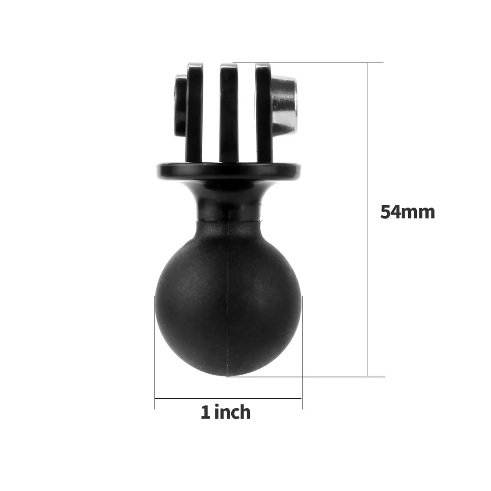 360 grad Rotation Stativ Kugelkopf Basis Adapter Kamera Stativ Halterung für Gopro Hero Tragbare RAM Halterung ABS Kunststoff 1 zoll – Detail 1