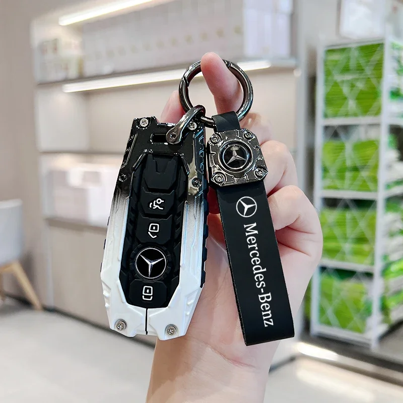 Car Key Case Cover Shell Fob for Mercedes Benz Cla250 Mercedes Benz GLS53 2019 GLS450 Maybach GLS600 2021 AMG C63S GLE 450 2020