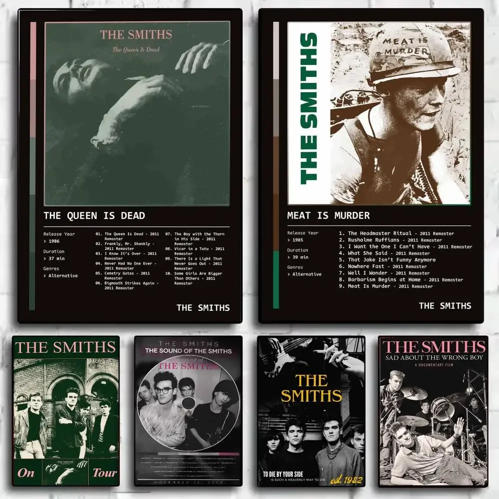 Band T-The smiths Poster Modern  Wall Art Aesthetic Minimalist Bedroom Decor Cafe Home Gift