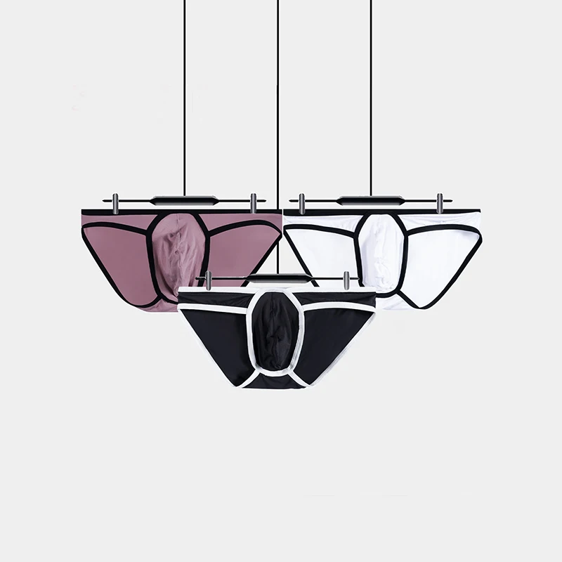 

﻿ 4pcs Big Pouch Men Brief Underwear Mesh U Convex Gay Underpants Men Slips Low Waist Breathable Soft Sports Panties Male