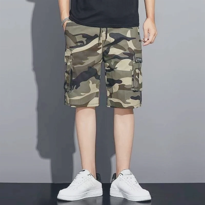 

Брюки с невидимой промежностью, весенне-летние камуфляжные свободные повседневные спортивные брюки с семью точками, страховка труда, дикая страсть