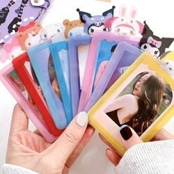 1pcs Sanrio Protective Case Pachacco Kuromi Hello Kitty Kawaii Photocard Protective Case Idol Photo Card Holder Stationery