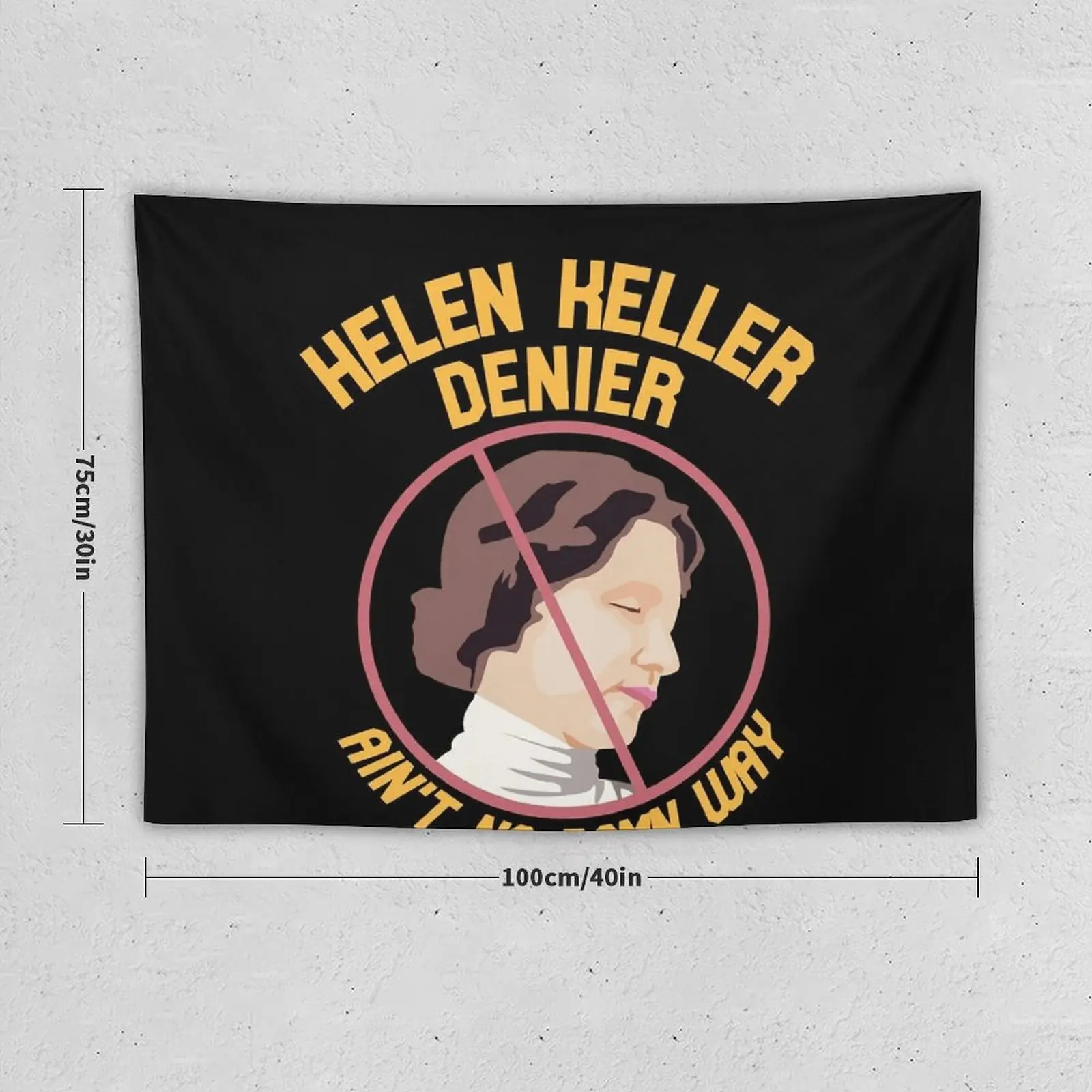 Helen keller denier active Tapestry Funny Living Room Decoration House Decor Tapestry