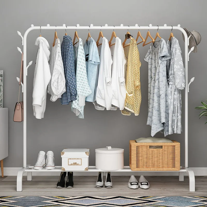 [Stock de la UE] estante para ropa, estante para zapatos, estante de almacenamiento de 154x43x105cm, estante de pie para ropa, estante colgante para dormitorio, organizador de bolsas