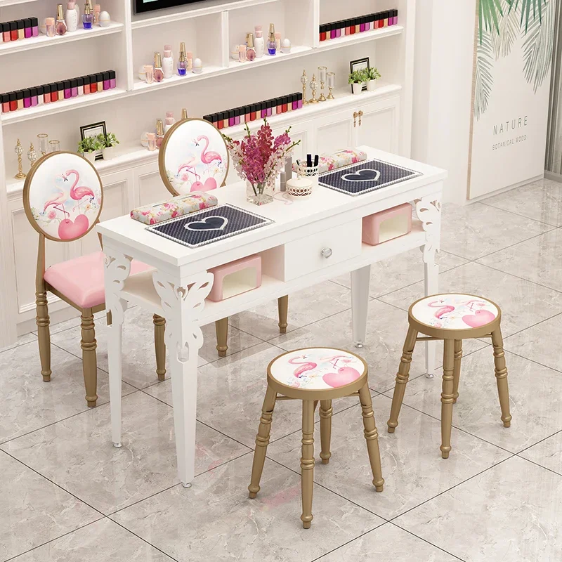 Dressing Professional Beauty Manicure Table Nail Desk Designer Manicure Table Living Room Schmincktisch Salon Equipment