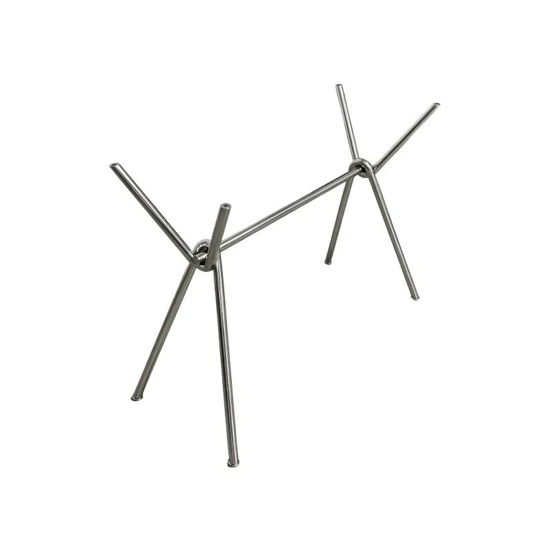 Table stand, metal tripod, tempered glass base shelf