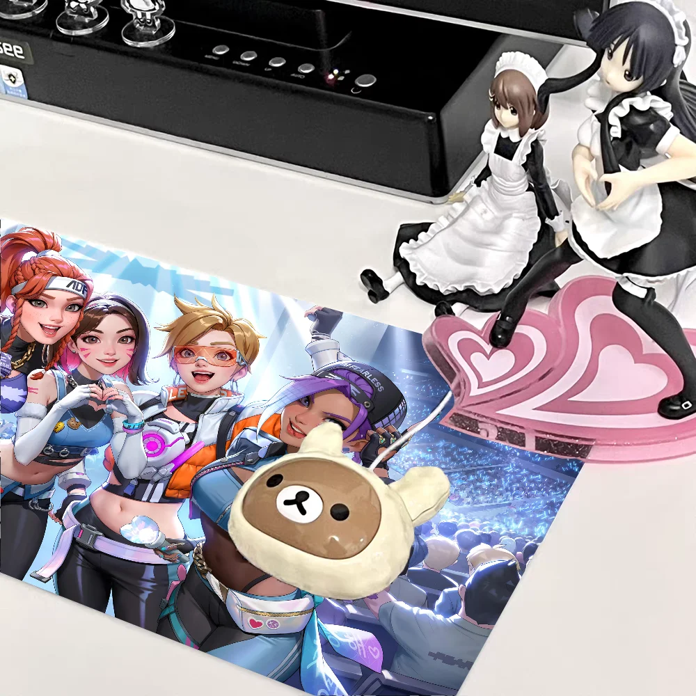 Overwatch Game Anime Mousepad Large Keyboard Desk Mat Gaming Mouse Pad LockEdge Non-slip Mat
