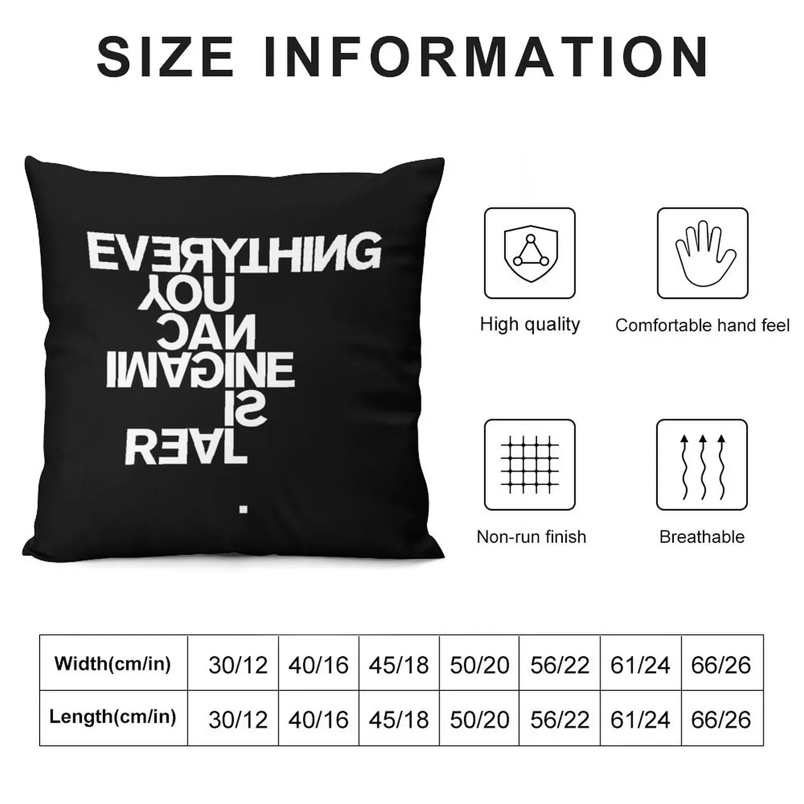 Everything you can imagine is real Throw Pillow Pillowcase Cushion home decor items ornamental pillows for living room pillow