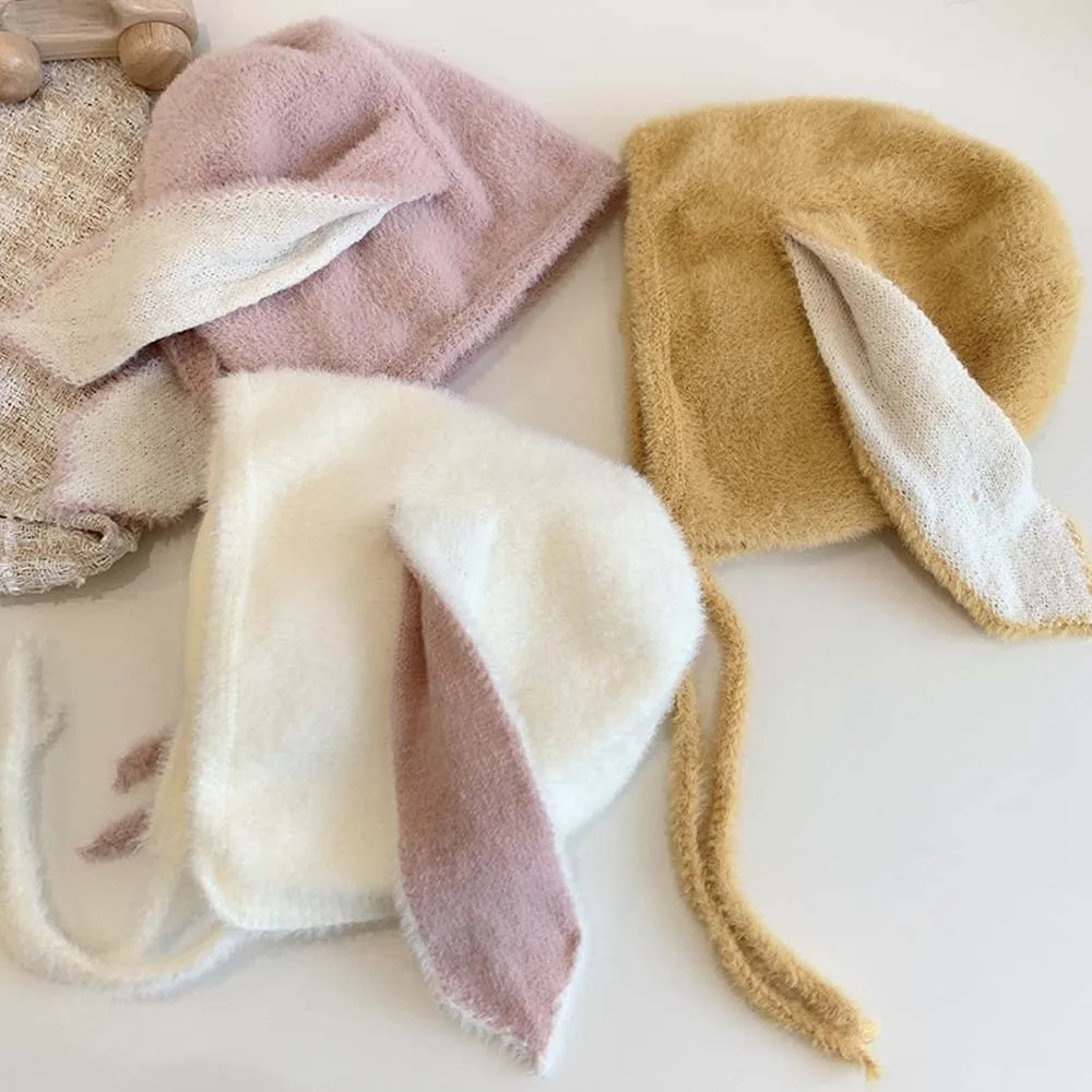 多用途の伸縮性のある子供用プルオーバーキャップ、無地の漫画風ウール帽子、オールマッチのトレンディなつばなしビーニーキャップ、アウトドア用