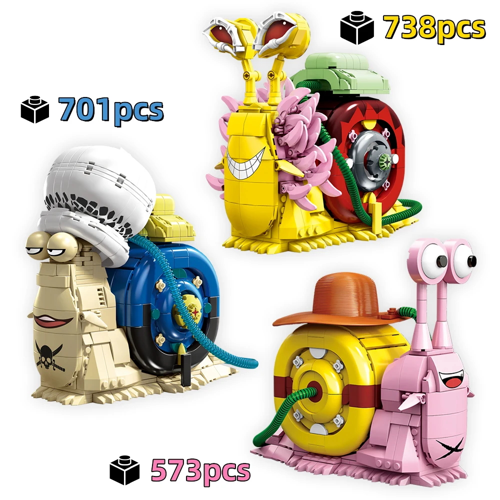 

2025 Creative Animal Snail Bug Model Building Blocks Bricks Toys DIY tabletop decorations Birthday Halloween Christmas Gifts