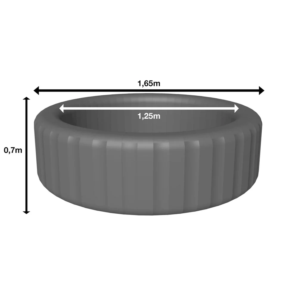 Inflatable Swimming Pool Inflatable Hot Tub Swim Spa Pool Outdoor Spa Tubs 165cm*70cm Inflatable Outdoor Hot Tub Spa