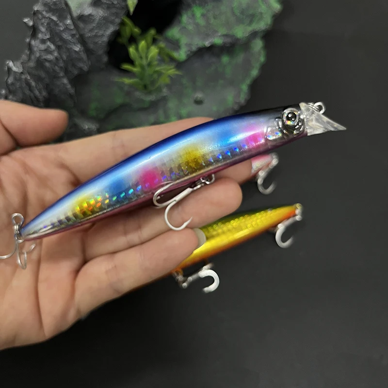 115mm 15.5g Floating Minnow Fishing Lures Long Casting Artificial Bait Saltwater Trout Wobbler Pesca Swimbait Fishing Equipment image 2