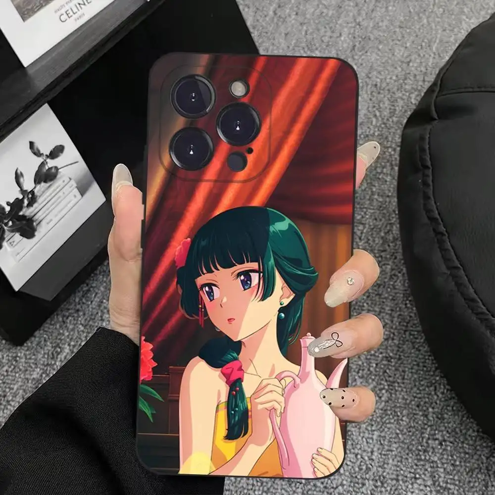 Чехол для телефона Jinshi Maomao для iPhone 17,16,15,14,13,12,11,Plus,Pro Max,XS,X,XR,SE,Mini,8,7,мягкий силиконовый черный чехол