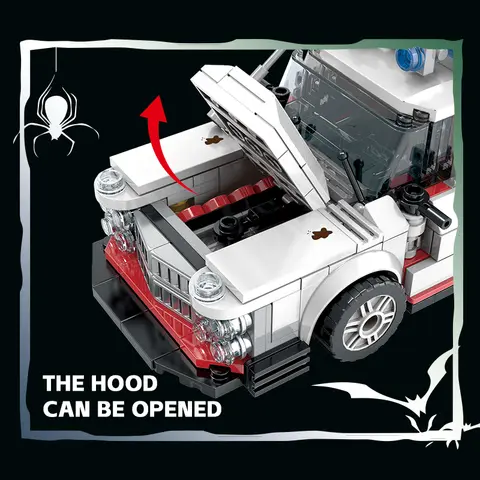 Kreativa Ghostbusters ECTO-1 Fordon Tekniska Byggklossar Racingbil Modellbil Monteringsblock Leksaker för Barn Vuxna Presenter 8 best sales tegelsten leksak - №1