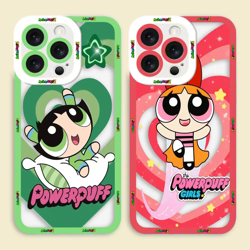 The P-Powerpuff Girls Movie Cover Clear Phone Case For VIVO S1 Z1X V20 V20SE V21 V21E V23 V23E V25 V27 V27E V29E V30E Case Funda