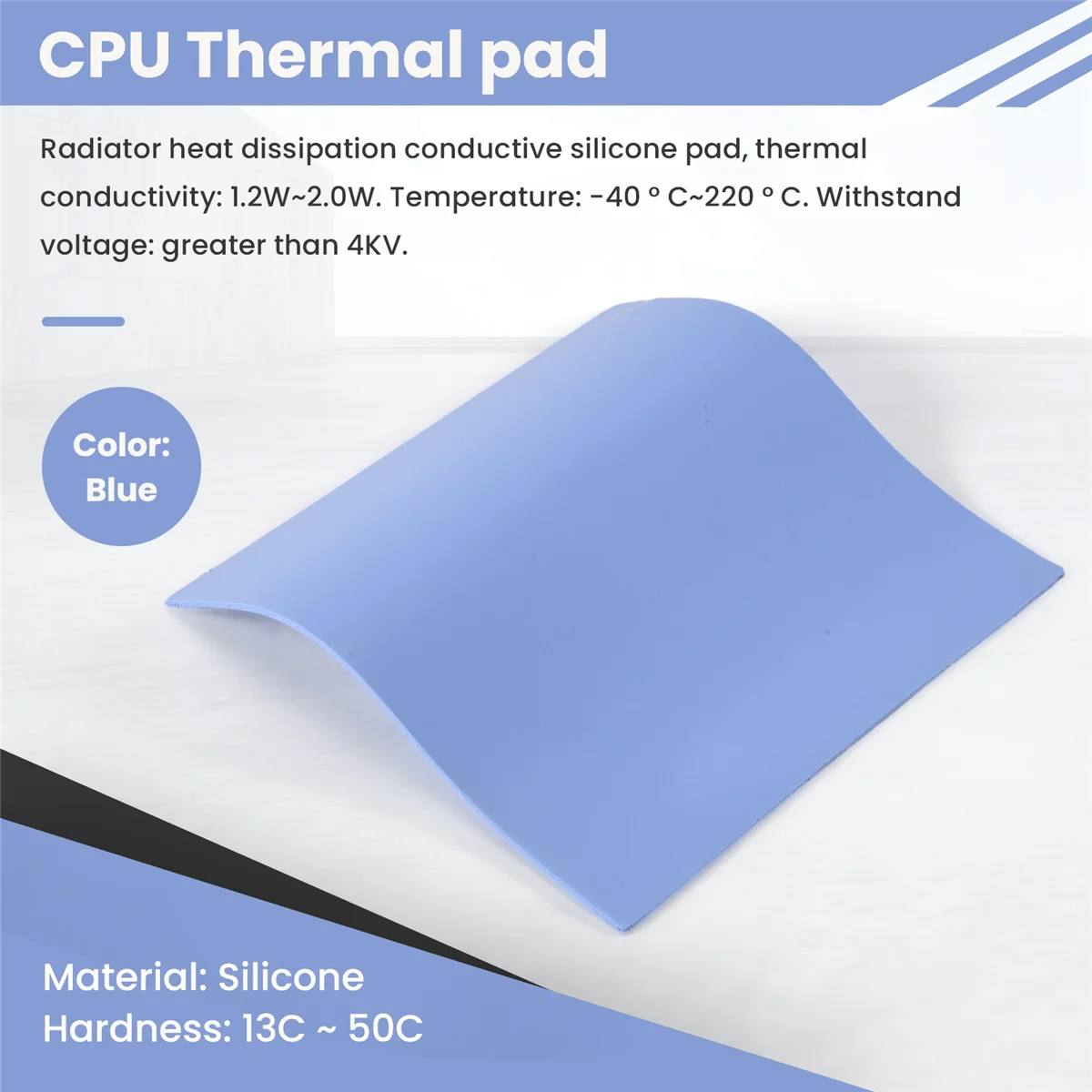 T88C 新しい GPU CPU ヒートシンク冷却導電性シリコンパッド 100 ミリメートル * 100 ミリメートル * 1 ミリメートルサーマルパッド高品質