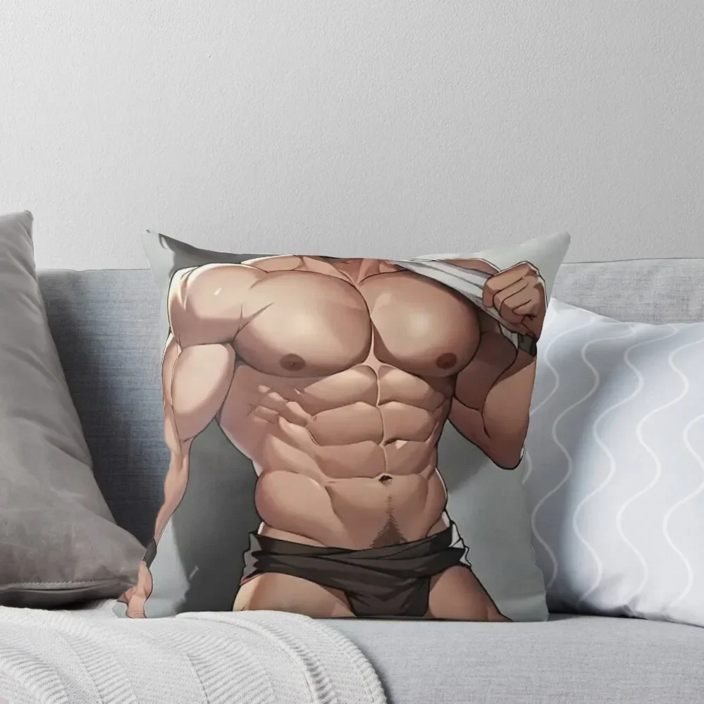 Muscular Gym Stud Sweating Throw Pillow New year Cushion Child pillow