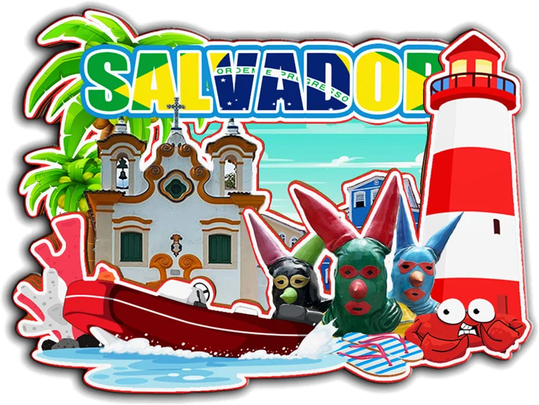 مغناطيس ديكور لـ Florianopolis Manaus Salvador Recife Sao Paulo Rio de Janeiro البرازيل مدينة معلم هدايا تذكارية فريدة من نوعها