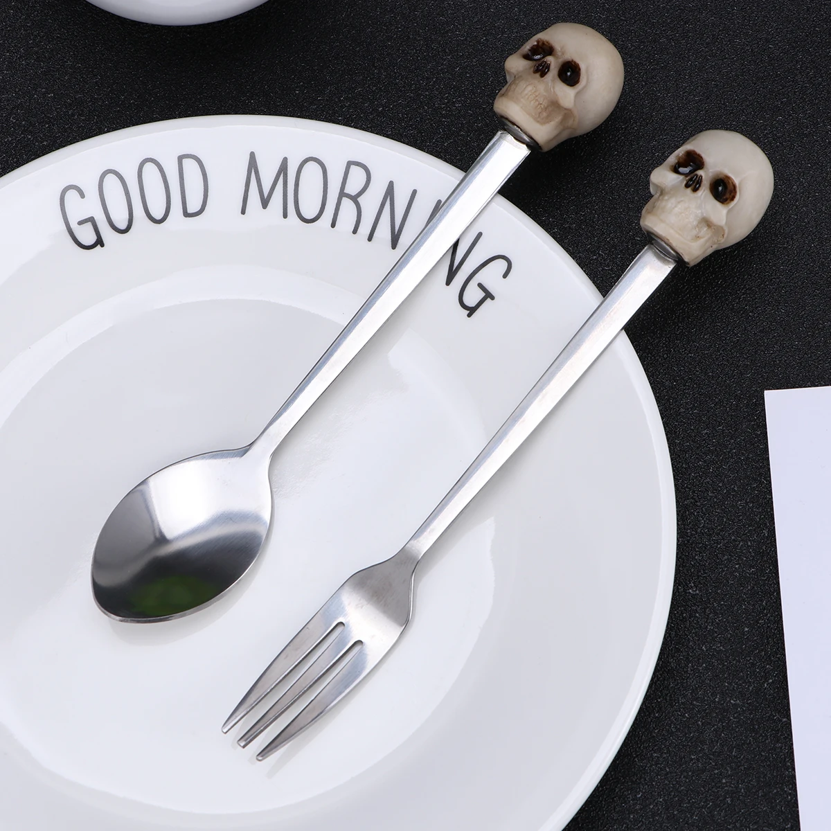 

Spoon Stainless Steel Cutlery Set Teaspoon Dessert Fork European and American Serving