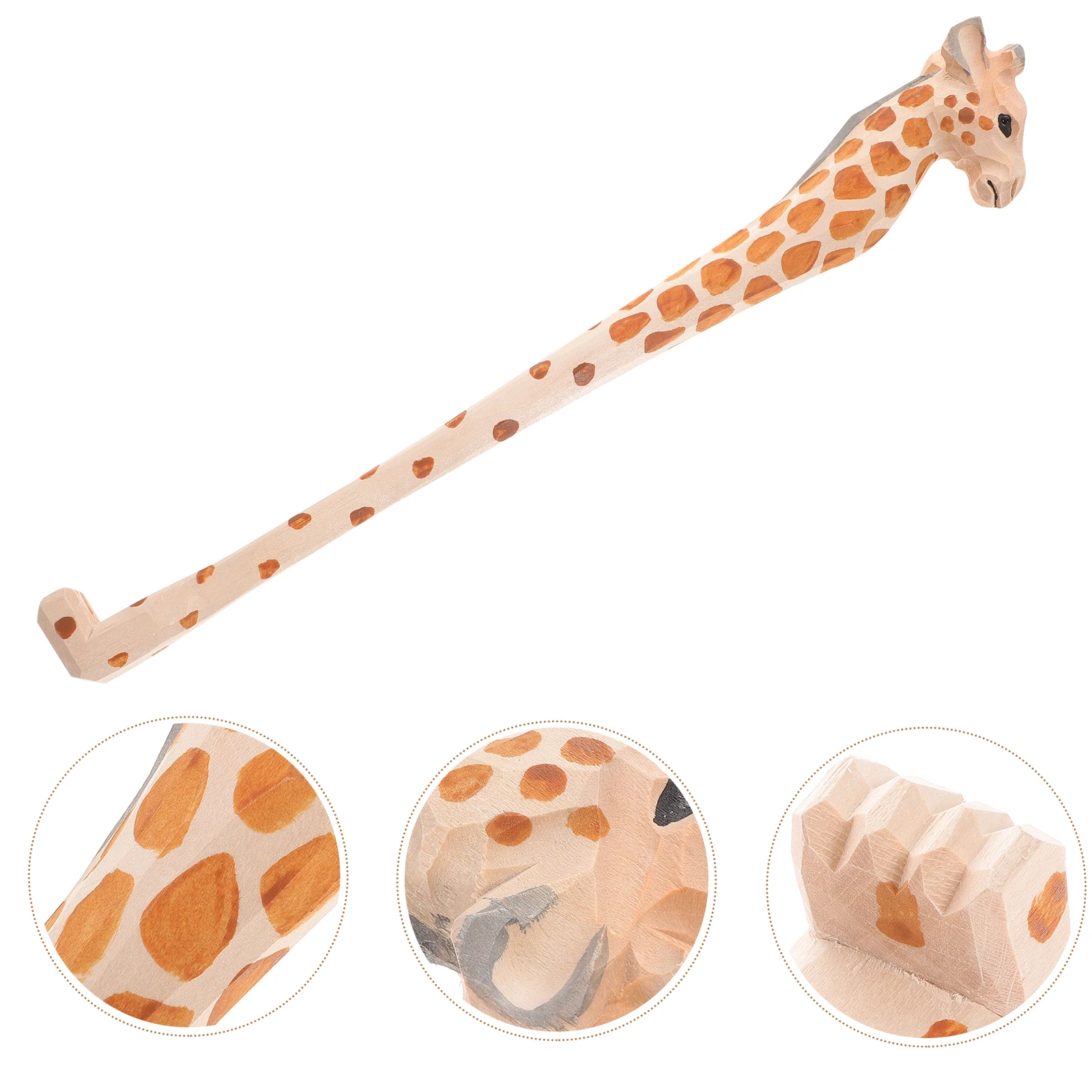 

Wooden Back Scratcher Massager Long Handle Body Scratch Tool Durable Natural Wood Comfortable Use Travel Size for Relaxation