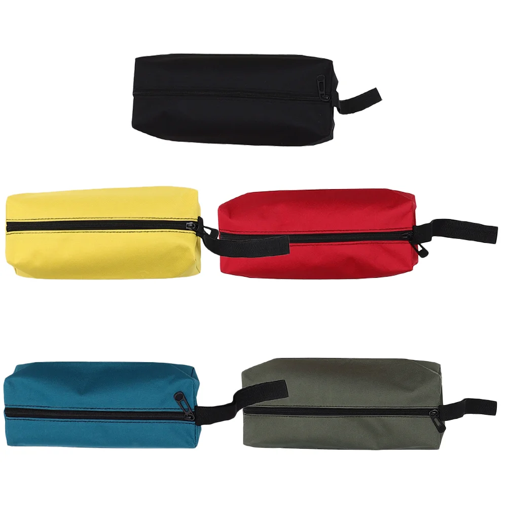 

5 Pcs Organizing Storage Bag Utility Tool Bags Multi-Purpose Pouch Toolkit Small Pouches with Zipper Oxford Cloth